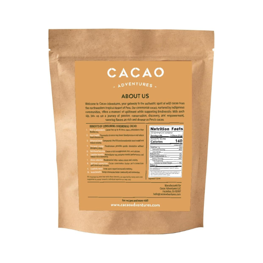 Tropical Desert Ceremonial Grade Cacao