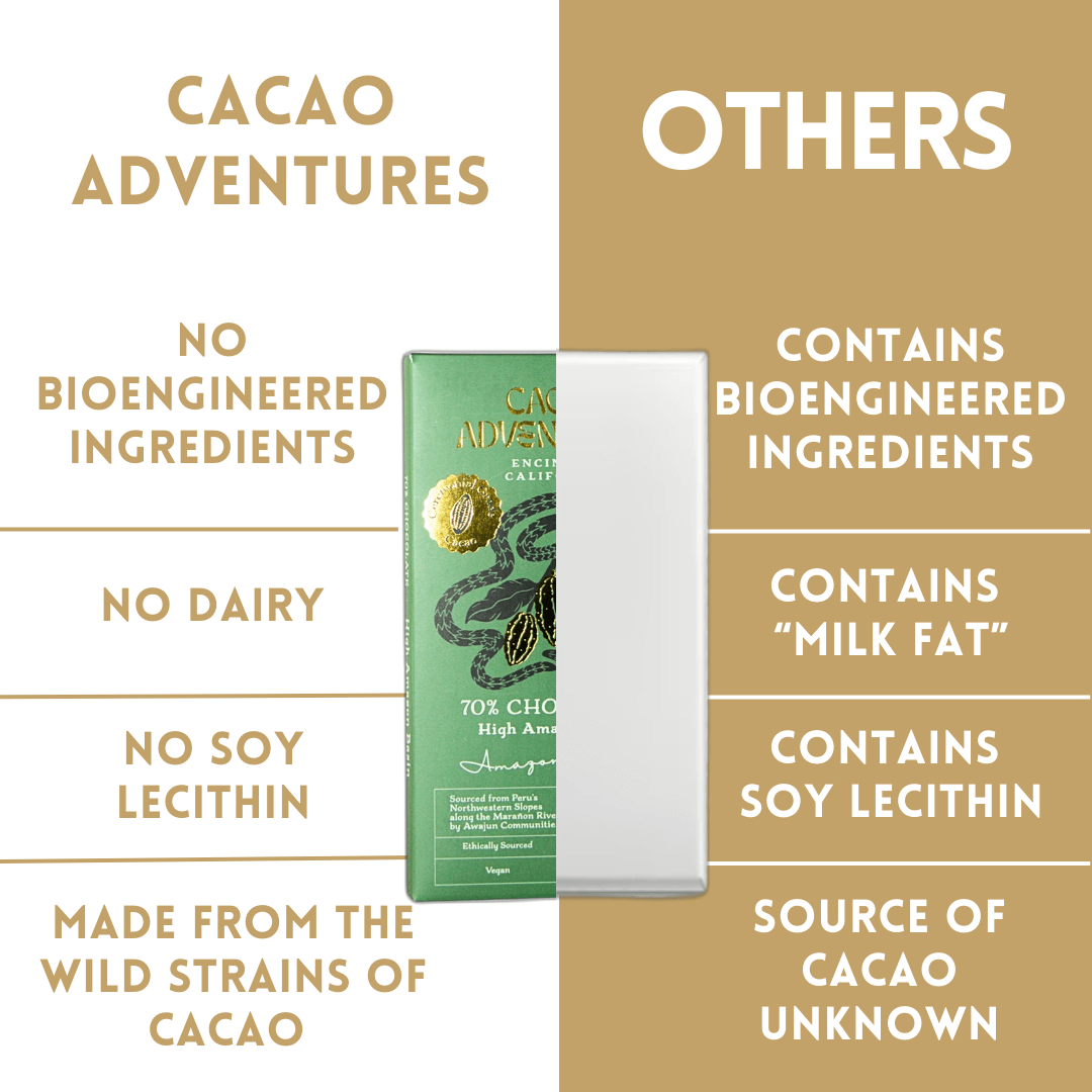 10 Pack - 70% Ceremonial Grade Cacao Bars - High-Amazon Basin